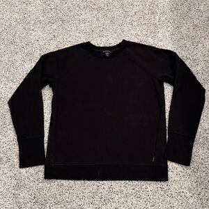 Athleta black Crewneck Sweatshirt with pocket, size medium-tall.